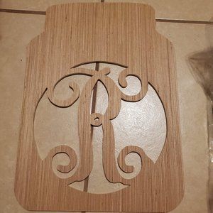 Brand New DIY "R' Mason Jar Door Hanger